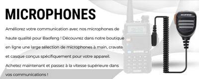 Améliorez vos communications avec des microphones pour vos talkies-walkies Baofeng