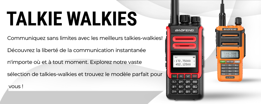 Découvrez les talkies-walkies Baofeng en stock en Europe.